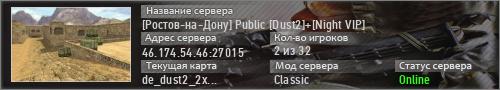 [Ростов-на-Дону] Public [Dust2]+[Night VIP]