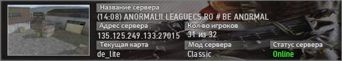 (--:--) ANORMALII.LEAGUECS.RO # BE ANORMAL