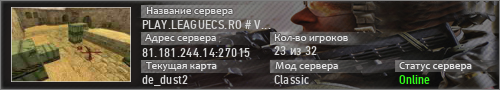 PLAY.LEAGUECS.RO # VIP STEAM ON