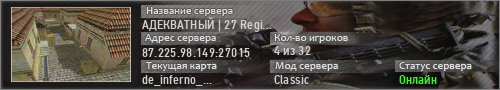 АДЕКВАТНЫЙ 27 Region Classic 18+