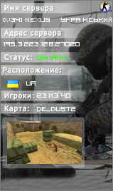 v34 NEXUS Український DUST2 Public 24/7