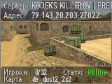 KODEKS KILLEROV | FREE VIP