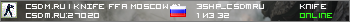 CSDM.RU | KNIFE FFA MOSCOW #1